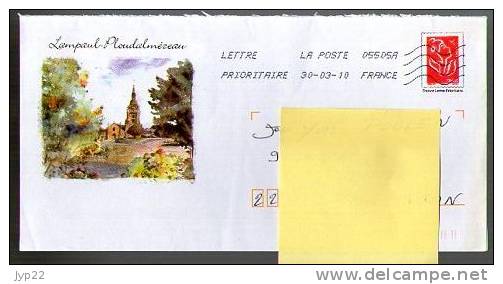 France Entier Postal PAP Lampaul Ploudalmézeau - CAD La Poste 05505A Du 30-03-2010 - Lot G4S/07R170 - PAP: Aufdrucke/Lamouche