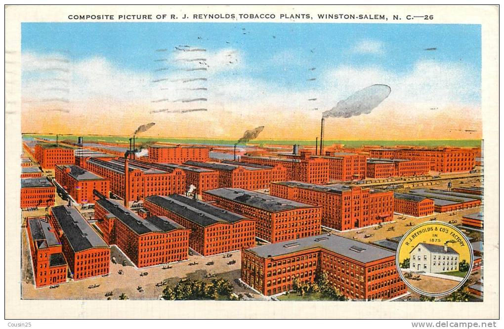 ETATS-UNIS - WINSTON SALEM - Composite Picture Of R.J. Reynolds Tobacco Plants - Winston Salem