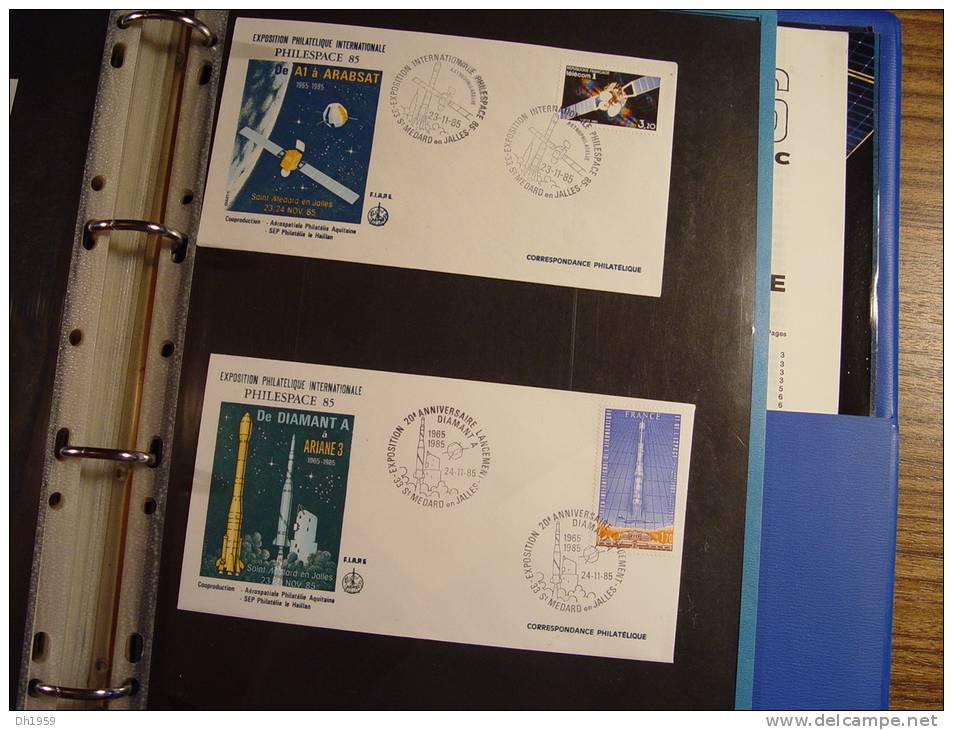 FUSEE RAKETE COSMOS ELDO CECLES ESA NASA ARIANE WOOMERA ESRO CONSEIL EUROPE 60 DOCUMENTS + PRESSE