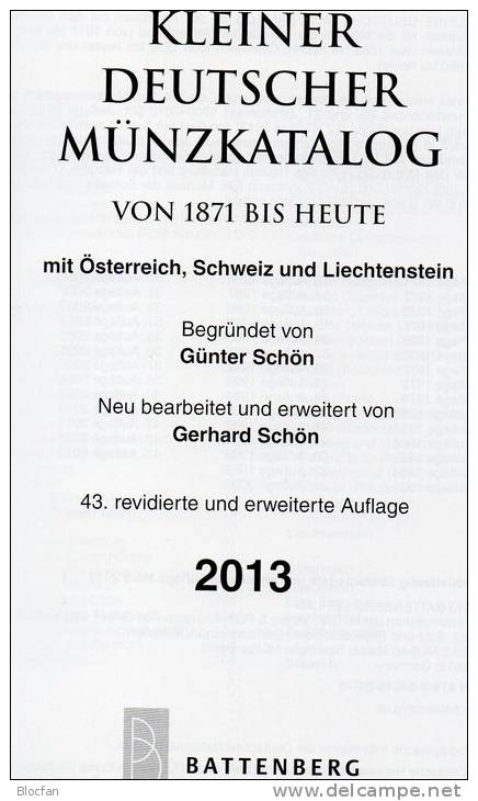 Kleiner Münz Katalog Deutschland 2013 New 15€ Numisbriefe+Numisblatt Schön Münzkatalog Of Austria Helvetia Liechtenstein - Thématiques