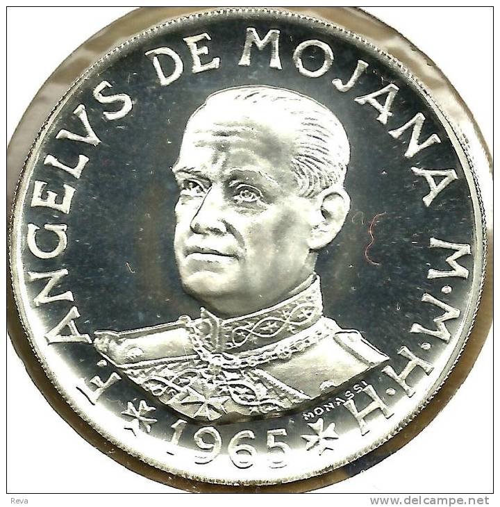 MALTA , ORDRE DE GRANO 2 SCUDI MAN ANIMAL FRONT MAN HEAD BACK 1965 AG SILVER PROOF KM.X14READ DESCRIPTION CAREFULLY!!! - Malta, Sovr. Mil. Ordine Di