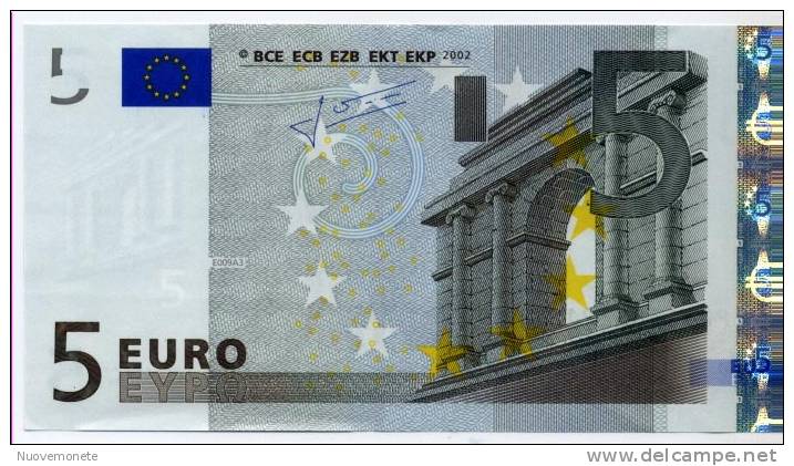 5 EURO F MALTA  E009 UNC VALORE CATALOGO 77 EURO - Malte