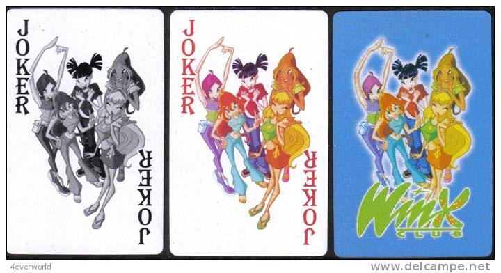 Kartenspiele (traditionell) - #193 Girlie Winx Club Cartoon 2 RARE Playing  Card Joker