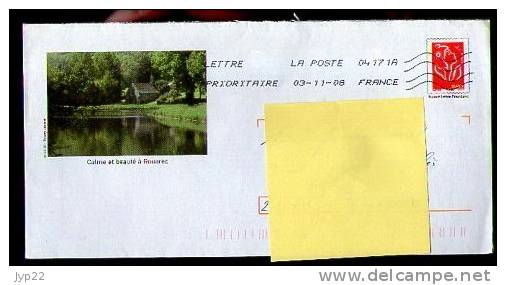 France Entier Postal PAP Calme Et Beauté à Gouarec - La Poste 04171A Du 3-11-2008 - Lot G4S/07R170 - PAP: Aufdrucke/Lamouche