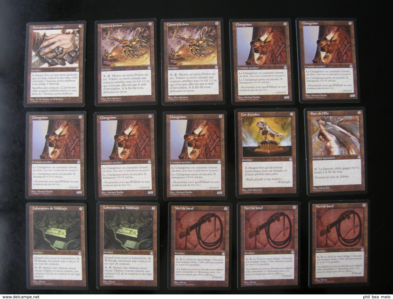 CARTE MAGIC THE GATHERING - FORTERESSE - LOT 243 CARTES - VOIR DESCRIPTIONS ET PHOTOS - Lots