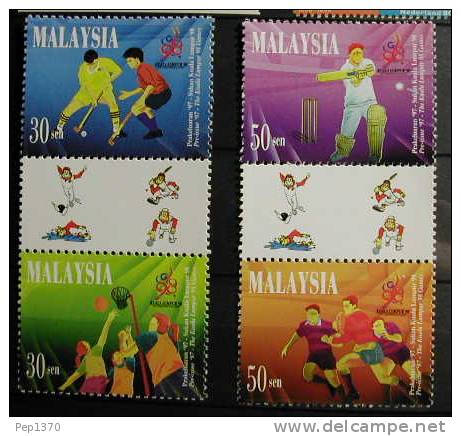 MALASIA 1997 - MALAYSIA - JUEGOS DE KUALA LUMPUR´98 - YVERT 652-655 - Rugby