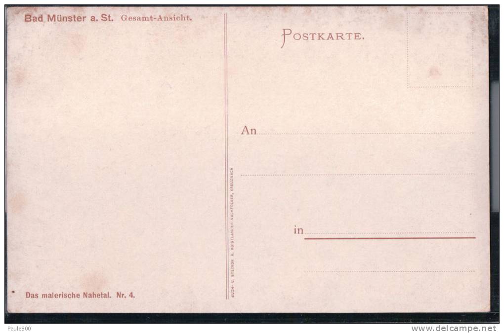 Bad Münster Am Stein-Ebernburg - Gesamtansicht - Künstlerkarte - Bad Muenster A. Stein - Ebernburg