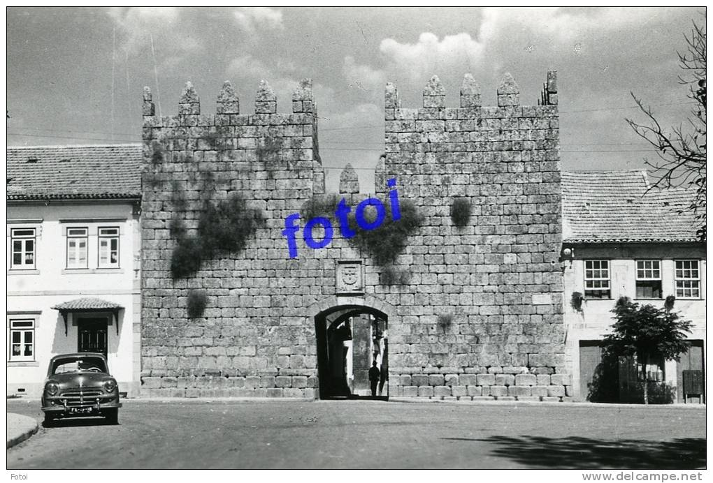 REAL PHOTO POSTCARD TRANCOSO GUARDA  PORTUGAL CARTE POSTAL CAR VOITURE VAUXHALL - Guarda