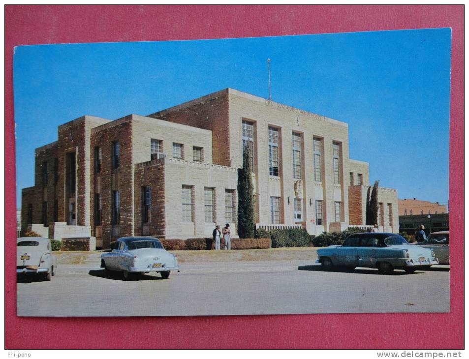 Commanche  Tx    County Court House  With Classic Autos   Ref 880 - Sonstige & Ohne Zuordnung