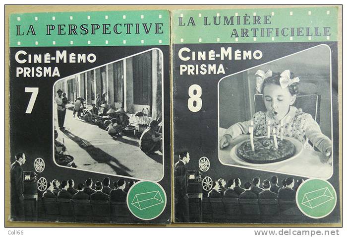 1951 à 1953 Lot 5 Brochures Ciné-Mémo In°1 Initiation,N°4 Les Enfants,N°6 Particularités 8 Mm,N°7 EtN°8 éditeur PRISMA - Paquete De Libros