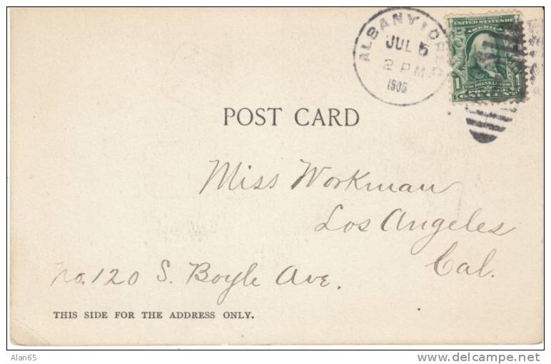 Albany OR Oregon, Three Sisters Cascade Mountain Range, C1900s Vintage Post Card - Otros & Sin Clasificación