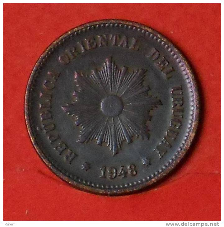 URUGUAY  5  CENTESIMOS  1948   KM# 21a  -    (1798) - Uruguay