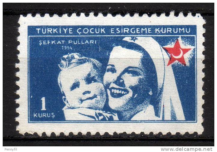 TURCHIA - 1954 YT 179 (*) BENEFICENZA - Timbres De Bienfaisance