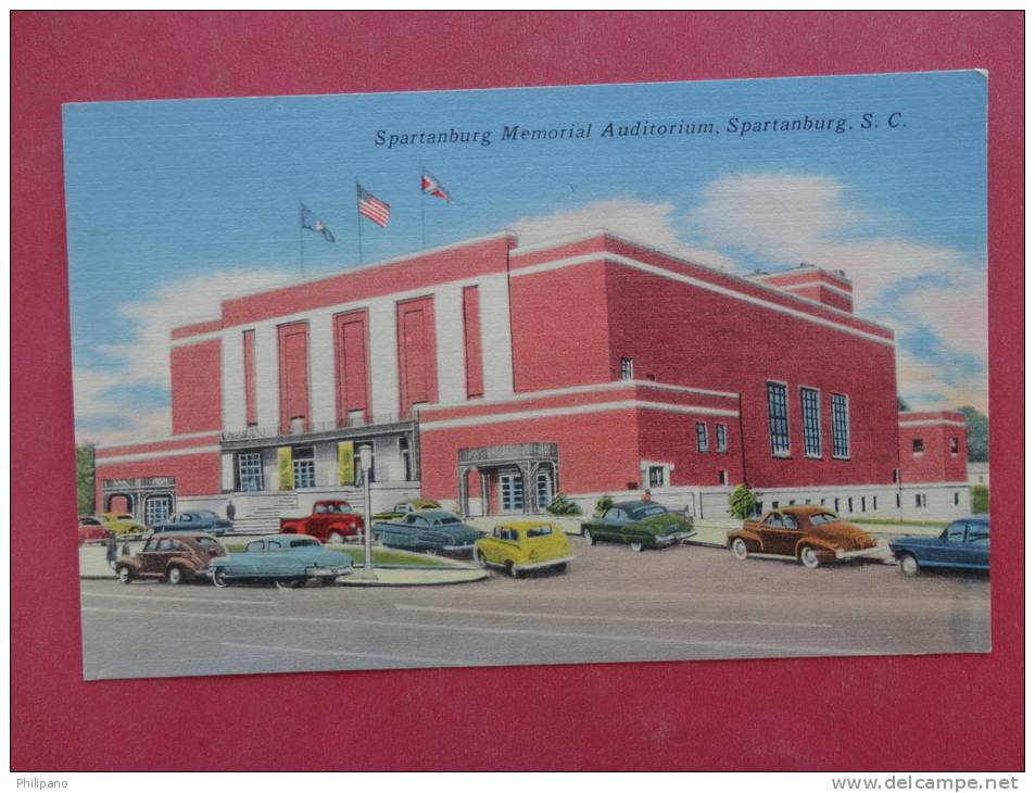 - South Carolina > Spartanburg  Memorial Auditorium  Linen Classic Autos Not Mailed                Ref  888 - Spartanburg