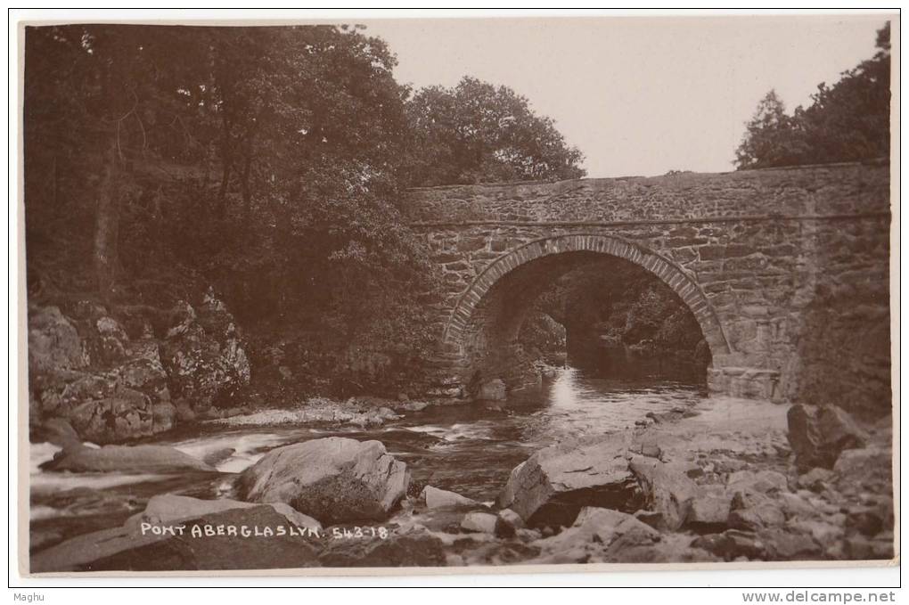 Real Photo, Pont Aberglaslyn By Dania,   Wales, Postcard - Merionethshire