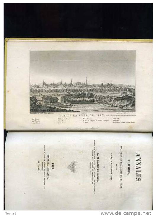 CAEN  ANNALES MILITAIRESPOLITIQUES ET RELIGIEUSES 1842 - Normandie