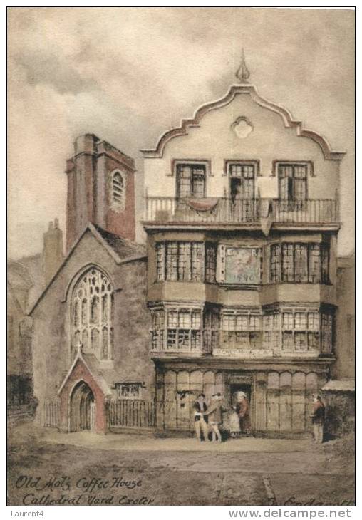 (333) Very Old - Carte Ancienne - Exter Cathedral Yard - Exeter