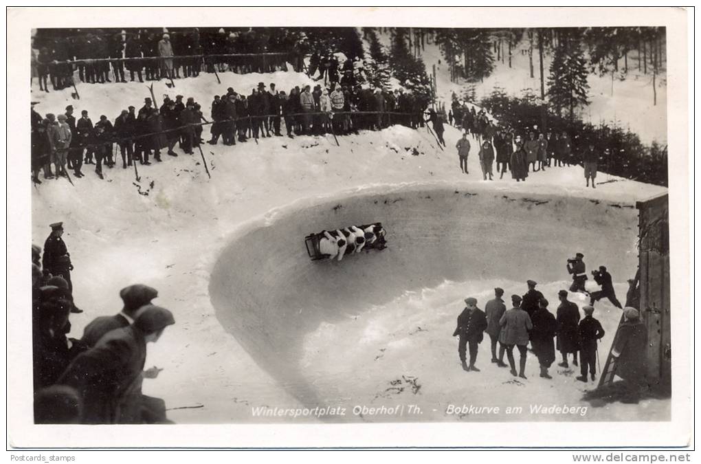 Oberhof In Thüringen Wintersport, Bob, Bobfahrer, 1937 - Oberhof