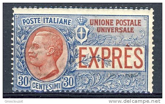 Regno VE3, Espresso N. 2 C. 30 Azzurro, MNH - Poste Exprèsse