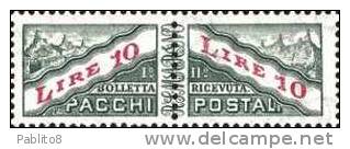 SAN MARINO 1965 - 1971 PACCHI POSTALI LIRE 10 PENNE MNH - Paquetes Postales