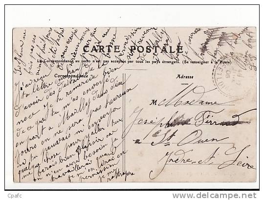 Carte 1906 SAINT NICOLAS DU PORT / VUE PRISE DU QUARTIER DU 4 IEME BATAILLON DE CHASSEURS - Saint Nicolas De Port