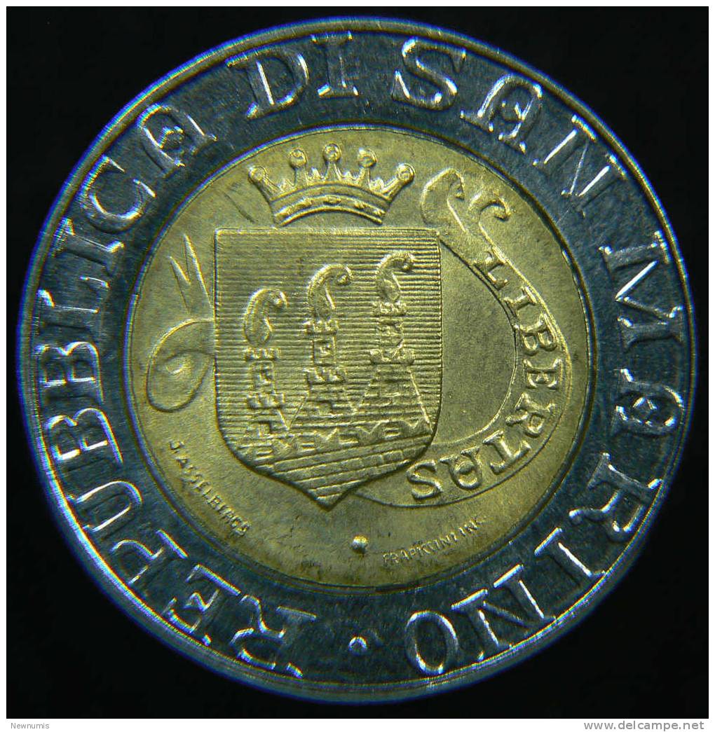 SAN MARINO 500 LIRE 1989 BIMETALLICA - San Marino