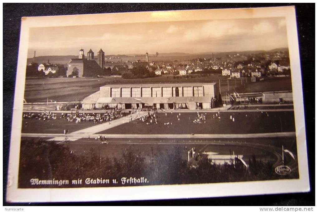 Cpa MEMMINGEN Mit Stadion U. Festhalle - Memmingen