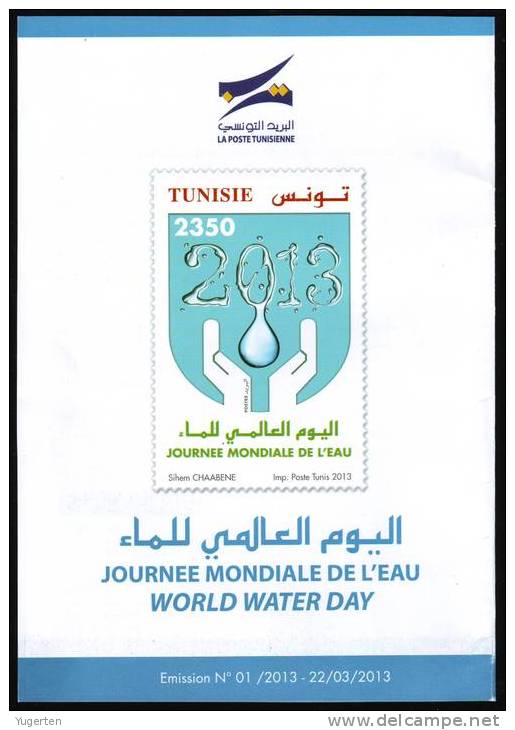TUNISIE TUNISIA TUNESIEN - 2013 - Technical Details - World Water Day - Eau - Agua - Wasser - Acqua - Wasser