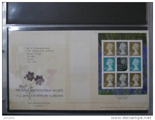 Great Britain 2004 The Royal Horticultural Society Booklet Pane Fdc - 2001-2010 Dezimalausgaben