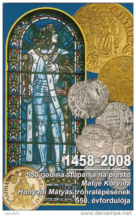 Medieval Coins On Postcard.Limited,numbered Edition.Mint-new,2 Scans - Coins (pictures)