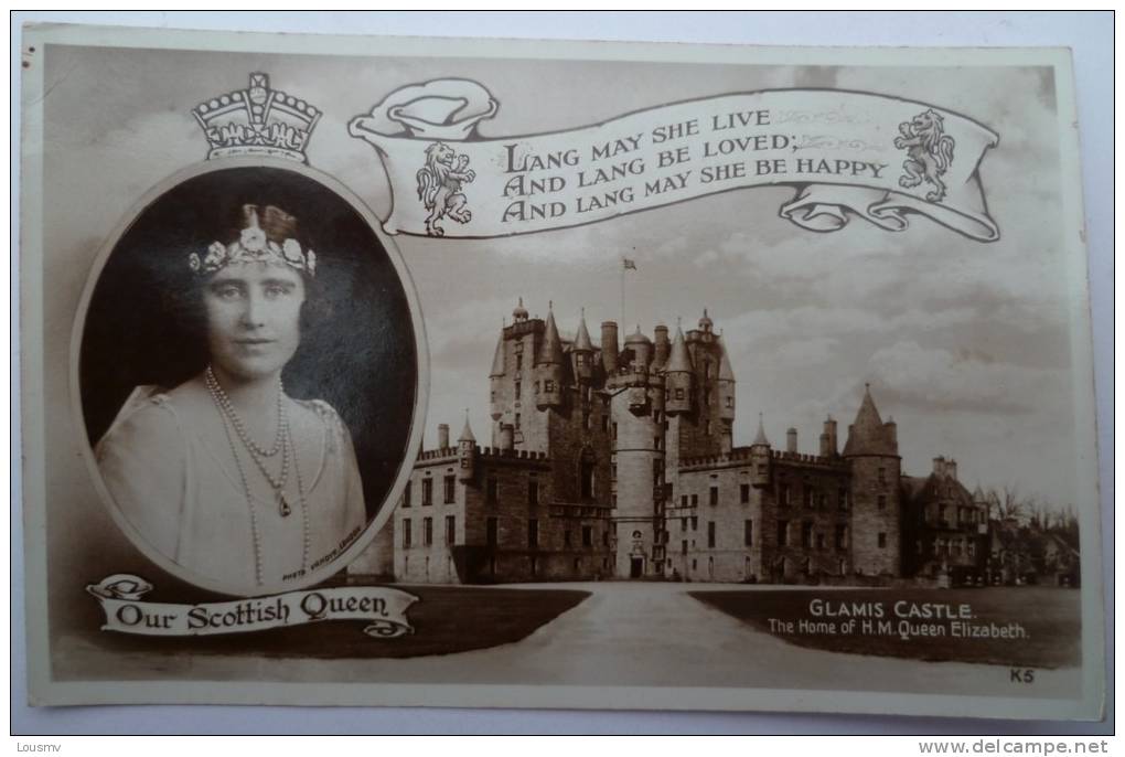 Ecosse / Scotland - Glamis Castle - The Home Of H. M.  Queen Elizabeth - Our Scottish Queen - Lang May She Live ... - Angus