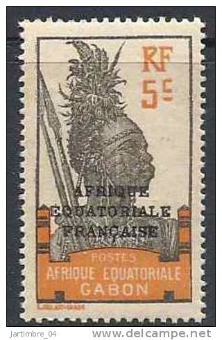 1924-27 GABON 91* Gomme Altérée - Autres & Non Classés