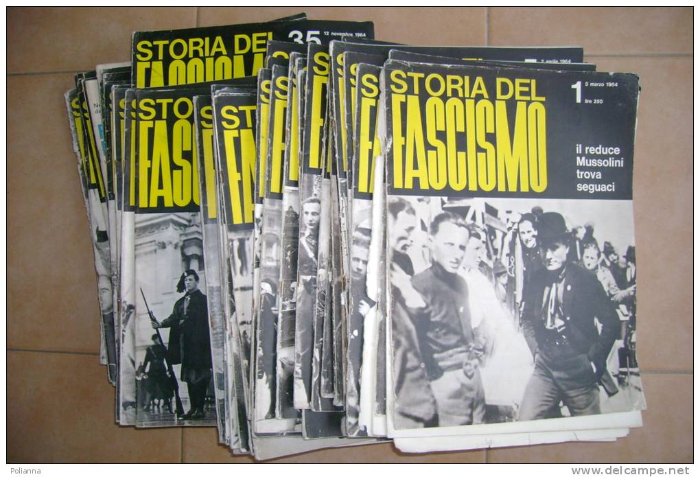 PBQ/1 STORIA DEL FASCISMO Sadea 1964-Biagi / Raccolta 56 Fascicoli - Italian