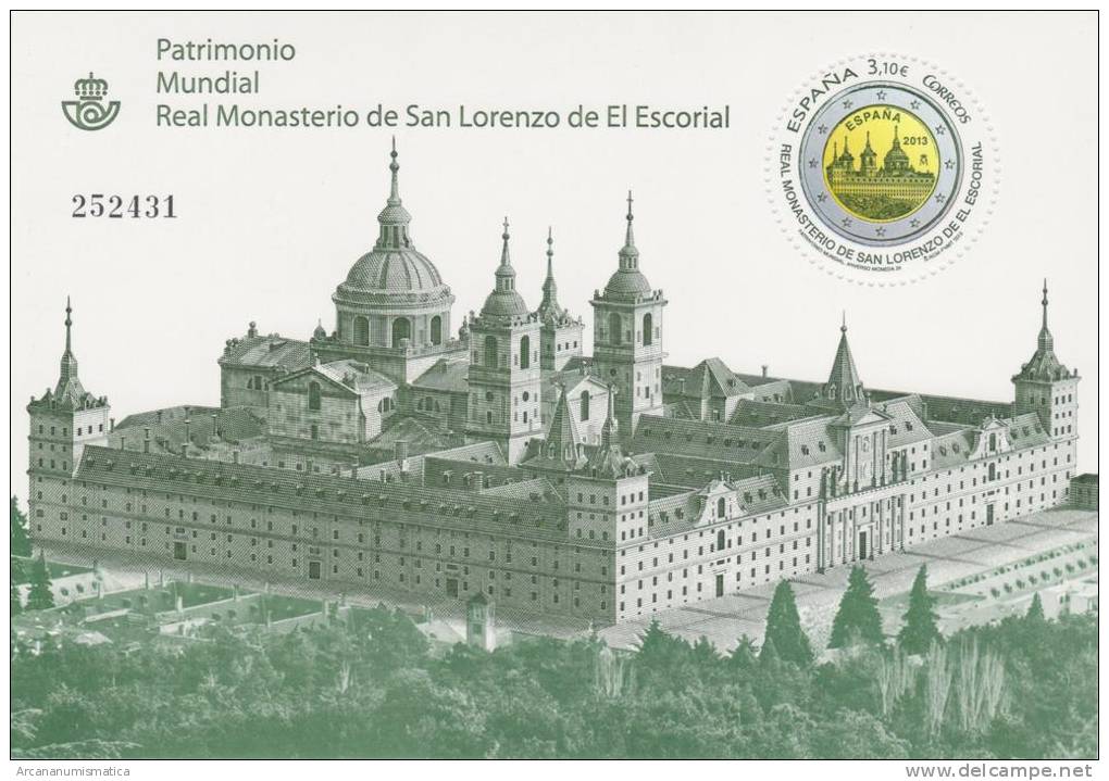 ESPAGNE  BLOCK NUEVO/NEW  "Real Monasterio De SAN LORENZO DE EL ESCORIAL"  2.013 2013  S-1387 Suiza - Blocks & Sheetlets & Panes