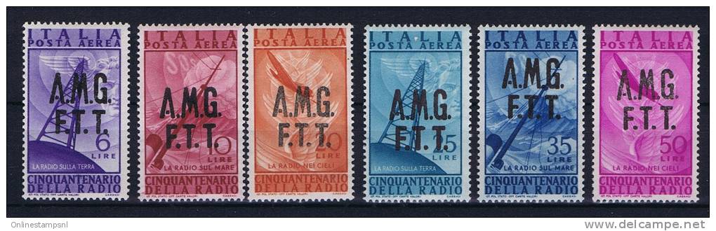 Italy: Triest Zone A Airmail , Mi 28 - 33 MH/* - Nuovi