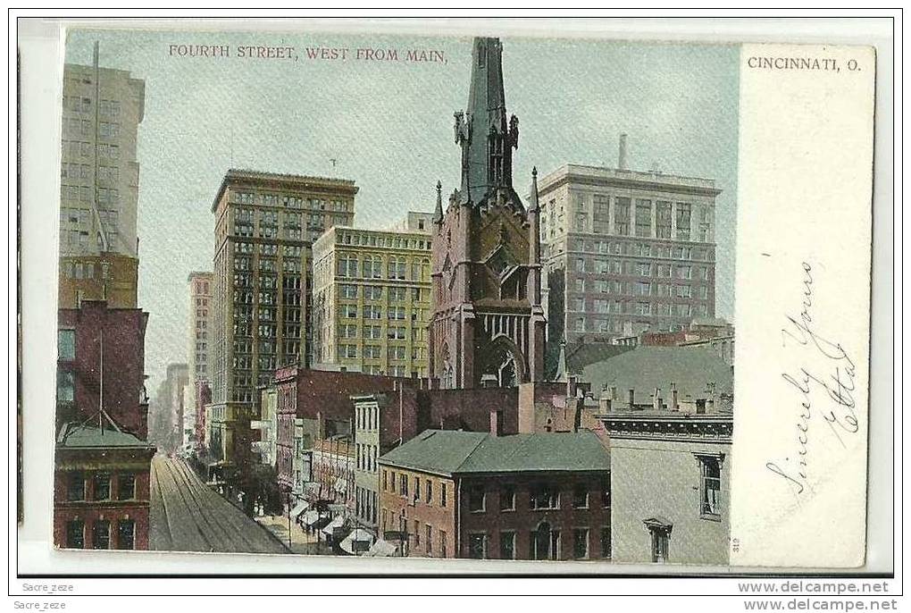 USA-ETATS-UNIS-CINCINNATI -OHIO-fourth Street, West From Main - Cincinnati