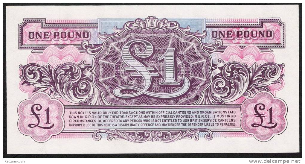 GREAT BRITAIN  PM22a 1 POUND   1948 #AA/9    UNC. - British Armed Forces & Special Vouchers