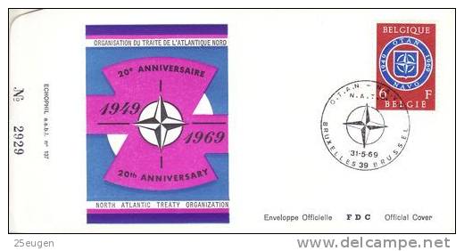 BELGIUM  1969  NATO  FDC /zx/ - NATO