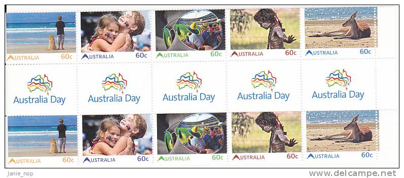 Australia 2011 Living Australian Day Gutter Strip MNH - Ganze Bögen & Platten