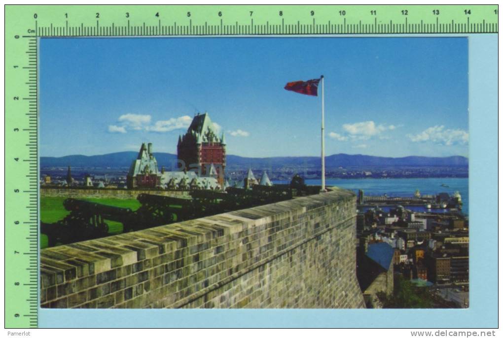 Quebec   Quebec Canada  ( Panorama Splendide Vu Du Sommet De La Citadelle) 2 Scan Carte Postale Post Card - Québec - La Citadelle