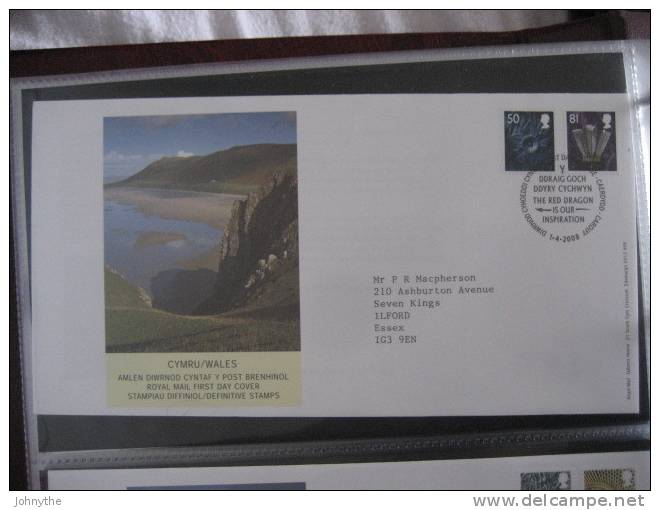 Great Britain 2008 Regional Definitives Cymru/Wales  Fdc - 2001-2010. Decimale Uitgaven