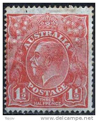 AUSTRALIA  - GEORGE  V - 1,5 D - Perf. 14 - Wz.6 - MLH - 1926 - Neufs