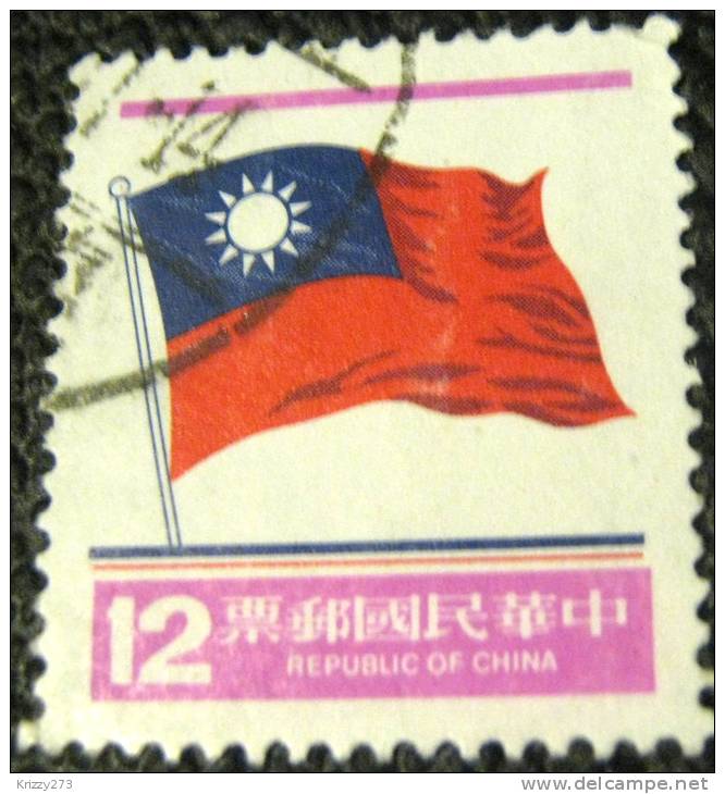 Taiwan 1980 Flag 12c - Used - Oblitérés