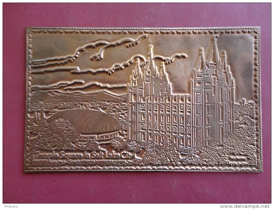 Made Of Copper    Utah > Salt Lake City  Temple Square    Not Mailed      -ref 910 - Salt Lake City