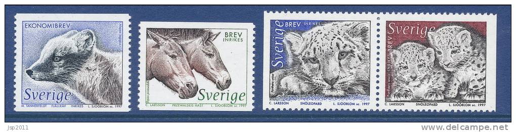 Sweden 1997 Facit # 2005-2008. The Animals In The Nordic Ark 2,  See Scann, MNH (**) - Neufs