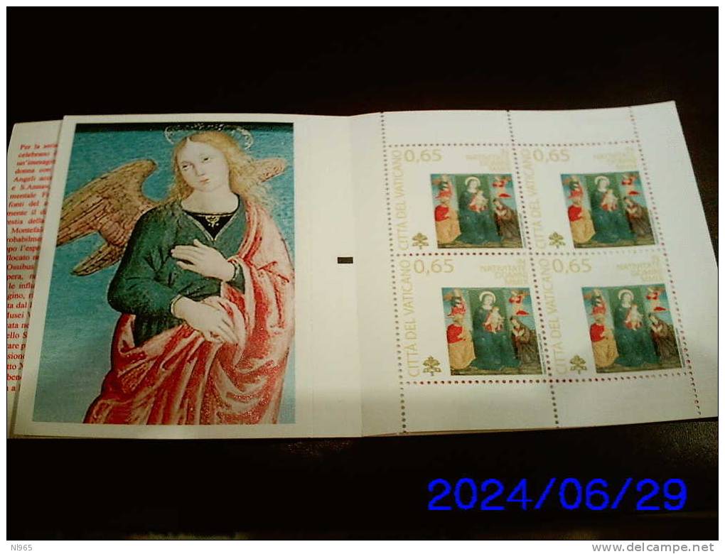 CITTA´ DEL VATICANO - VATIKAN STATE - ANNO 2009 - Natale 2009  - Libretto ANGELO VERDE ** MNH - Unused Stamps