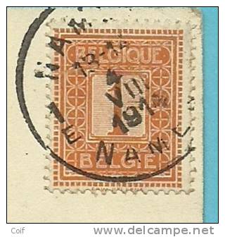 108 Op Kaart Met Stempel NAMUR / NAMEN Op 04/08/1914 (eerste Dag Oorlog) (Offensief W.O.I) - Unbesetzte Zone