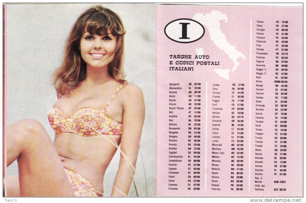 PALERMO / Calendario da Barbiere " SIRENE " _ 1970