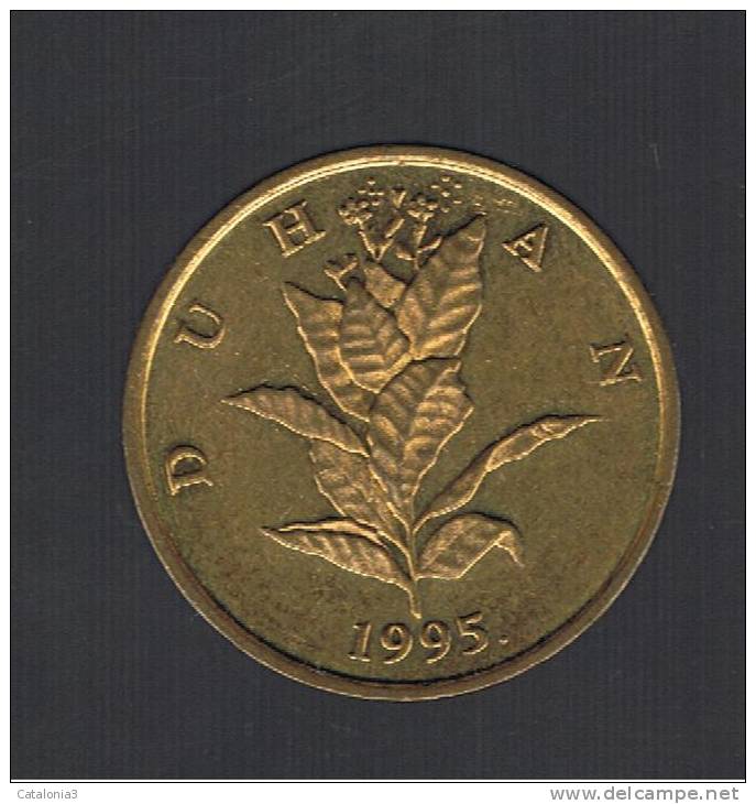 CROATIA - CROACIA -  10 Lipa 1995  KM6  - Tobacco Plant - DUHAN - Croacia