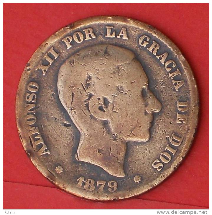 SPAIN  10  CENTIMOS  1879   KM# 675  -    (2016) - First Minting